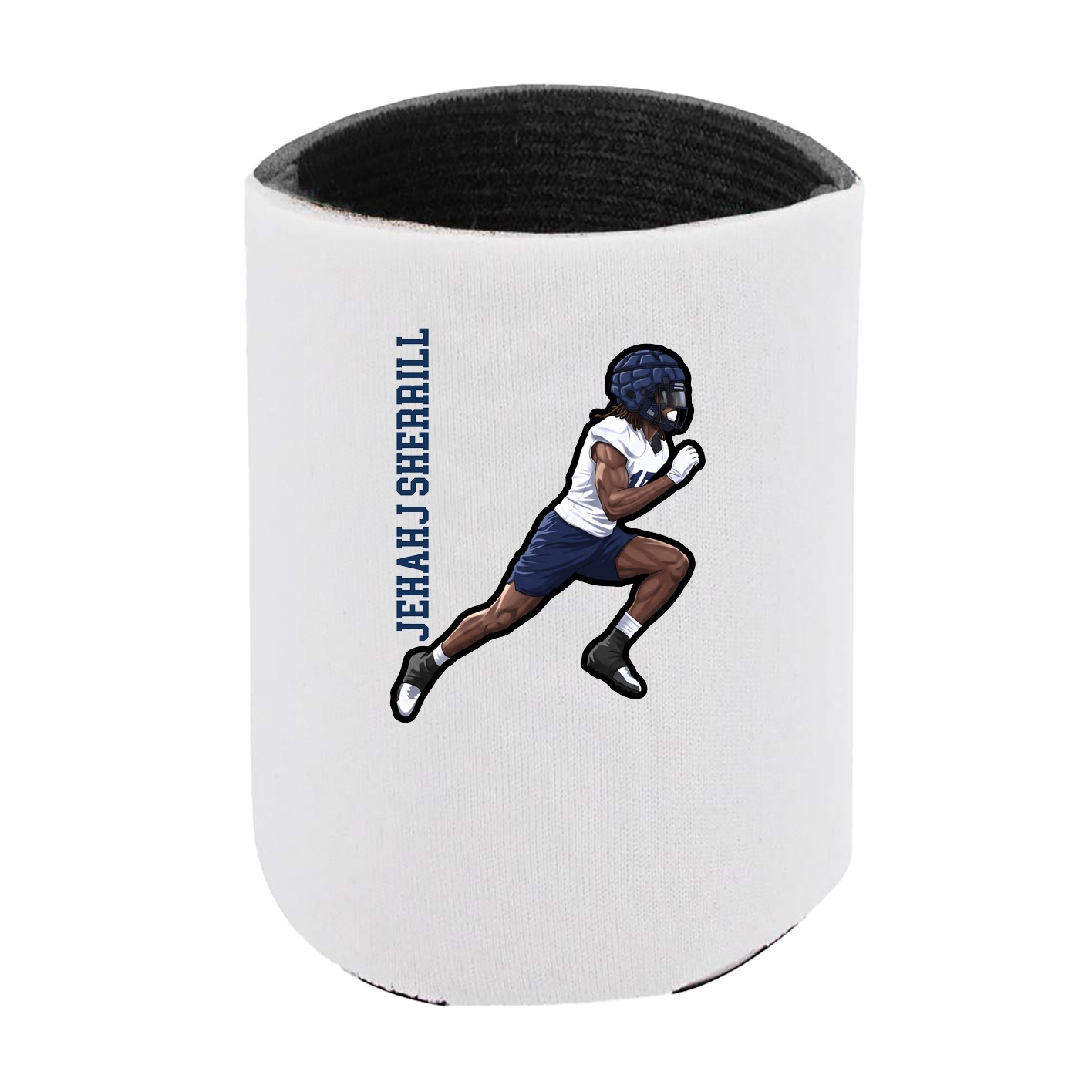 Can Holder — Name Vertical in White
