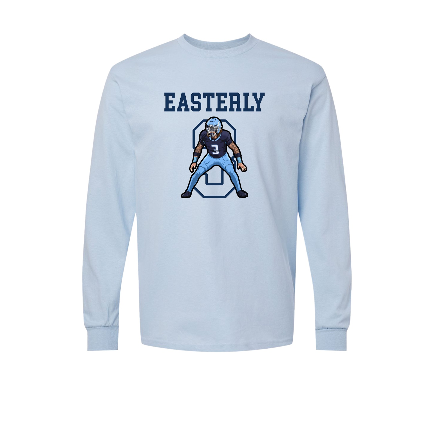 Long Sleeve Tee — Shirsey in Light Blue