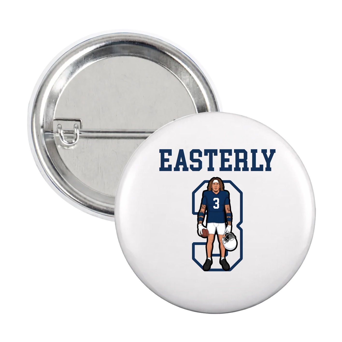 Game Day Button — Shirsey in White