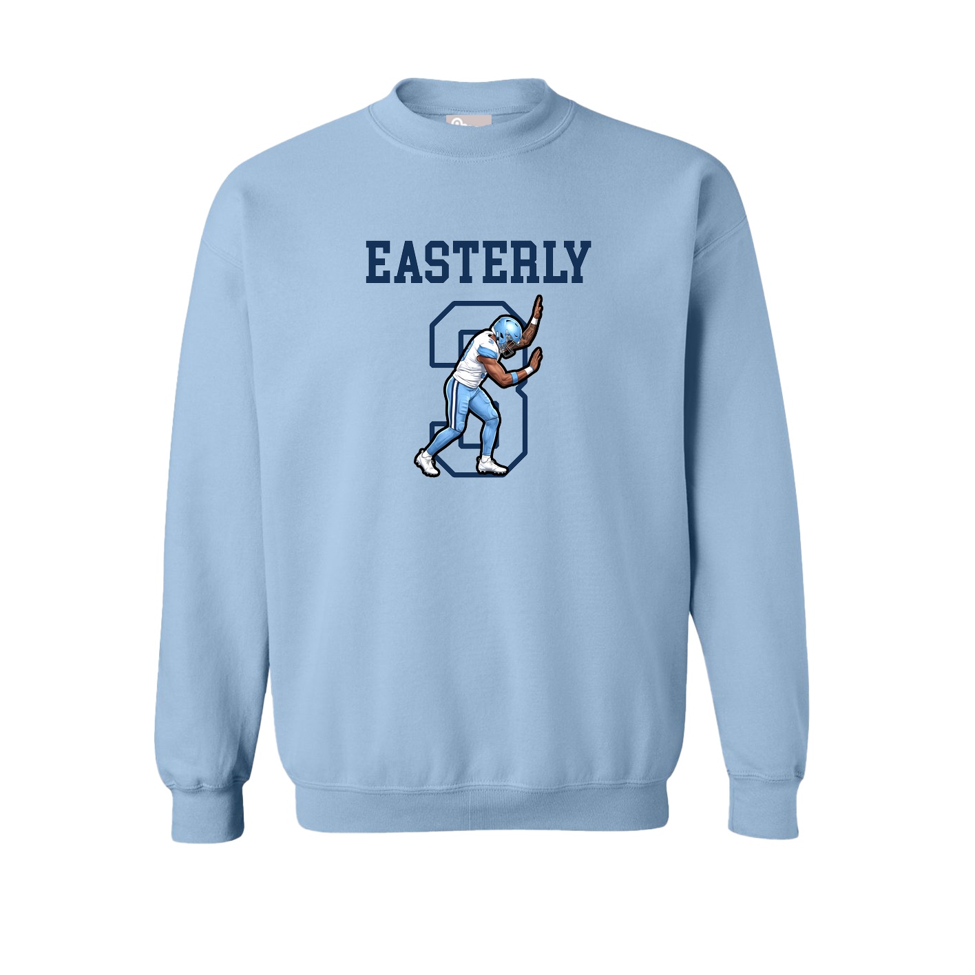 Fleece Crew — Shirsey in Light Blue