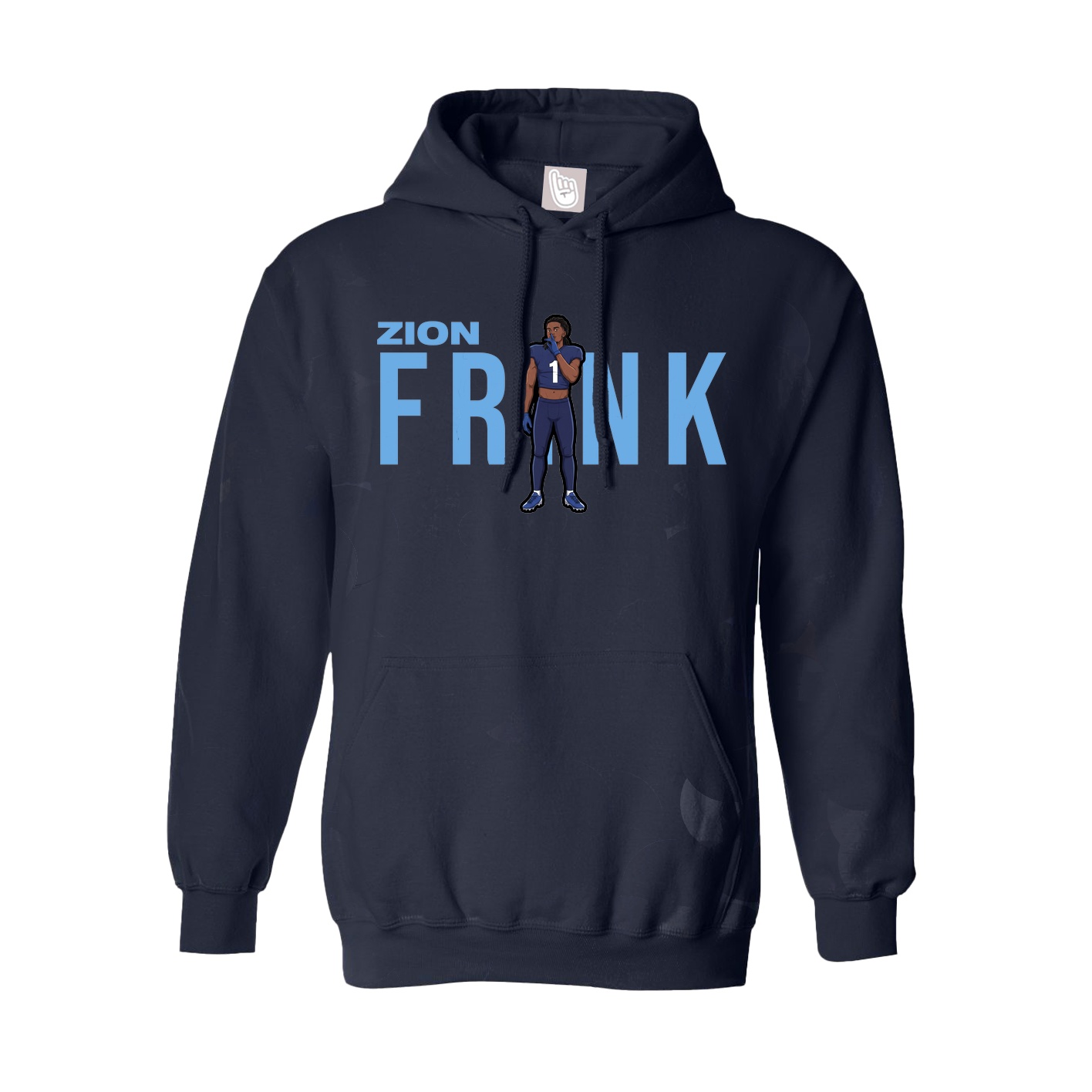 Hoodie — Player Name in Navy