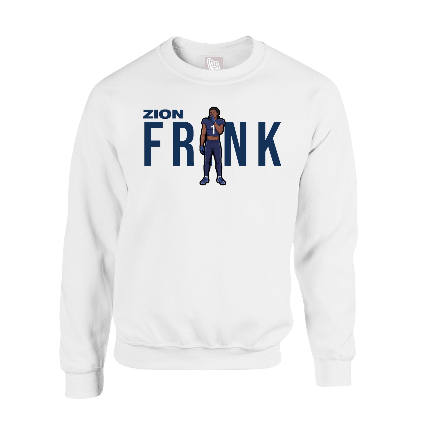 Fleece Crew — Player Name in White