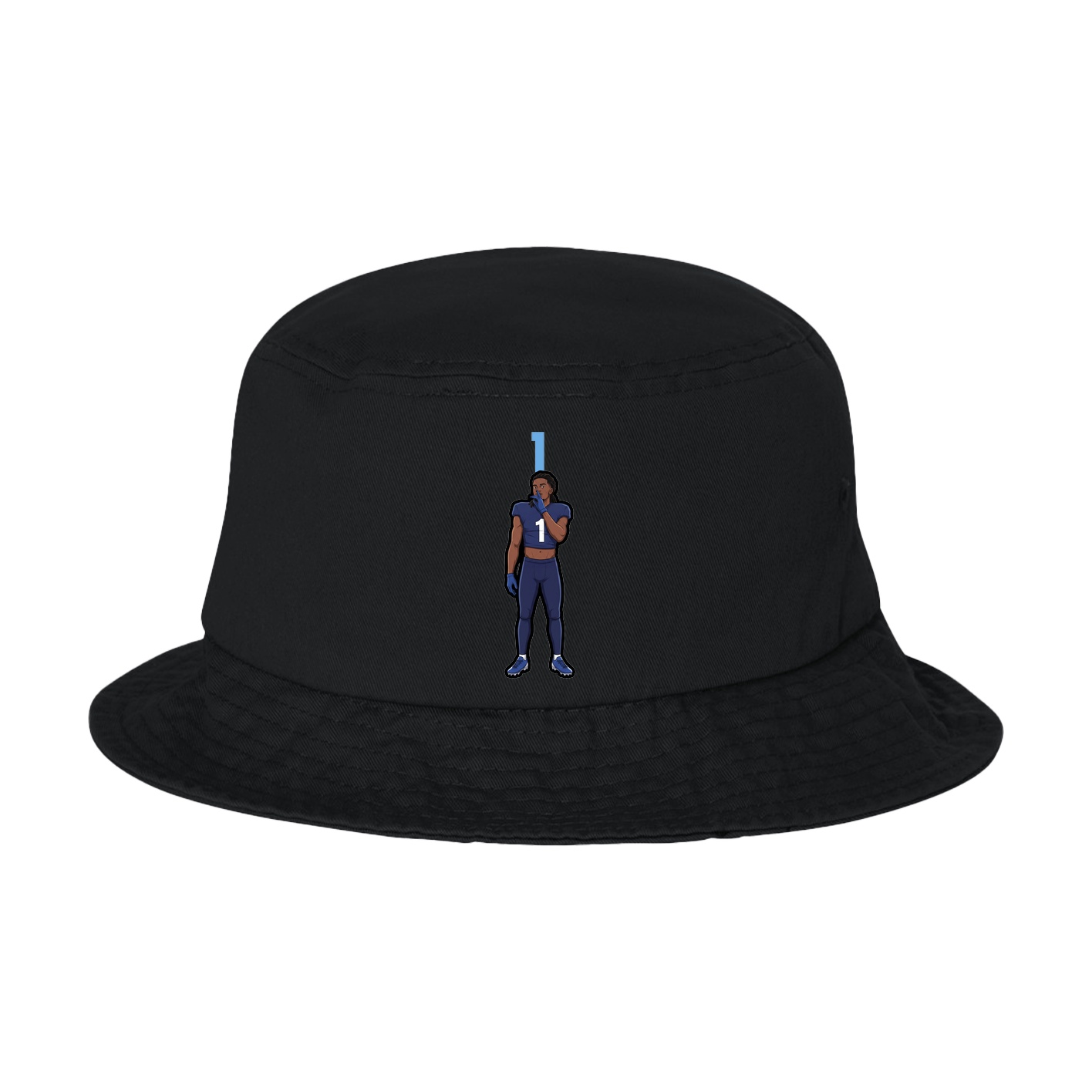Bucket Cap — Number Top in Black