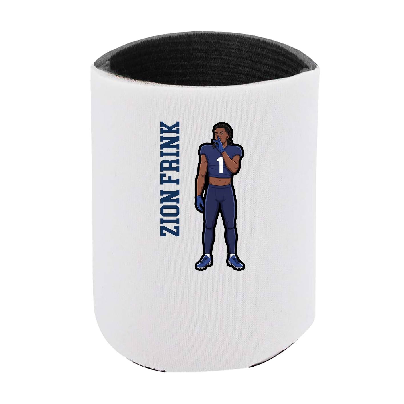 Can Holder — Name Vertical in White
