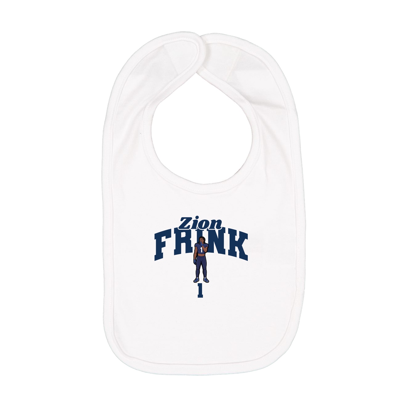 Infant Bib — Signature Arch in White
