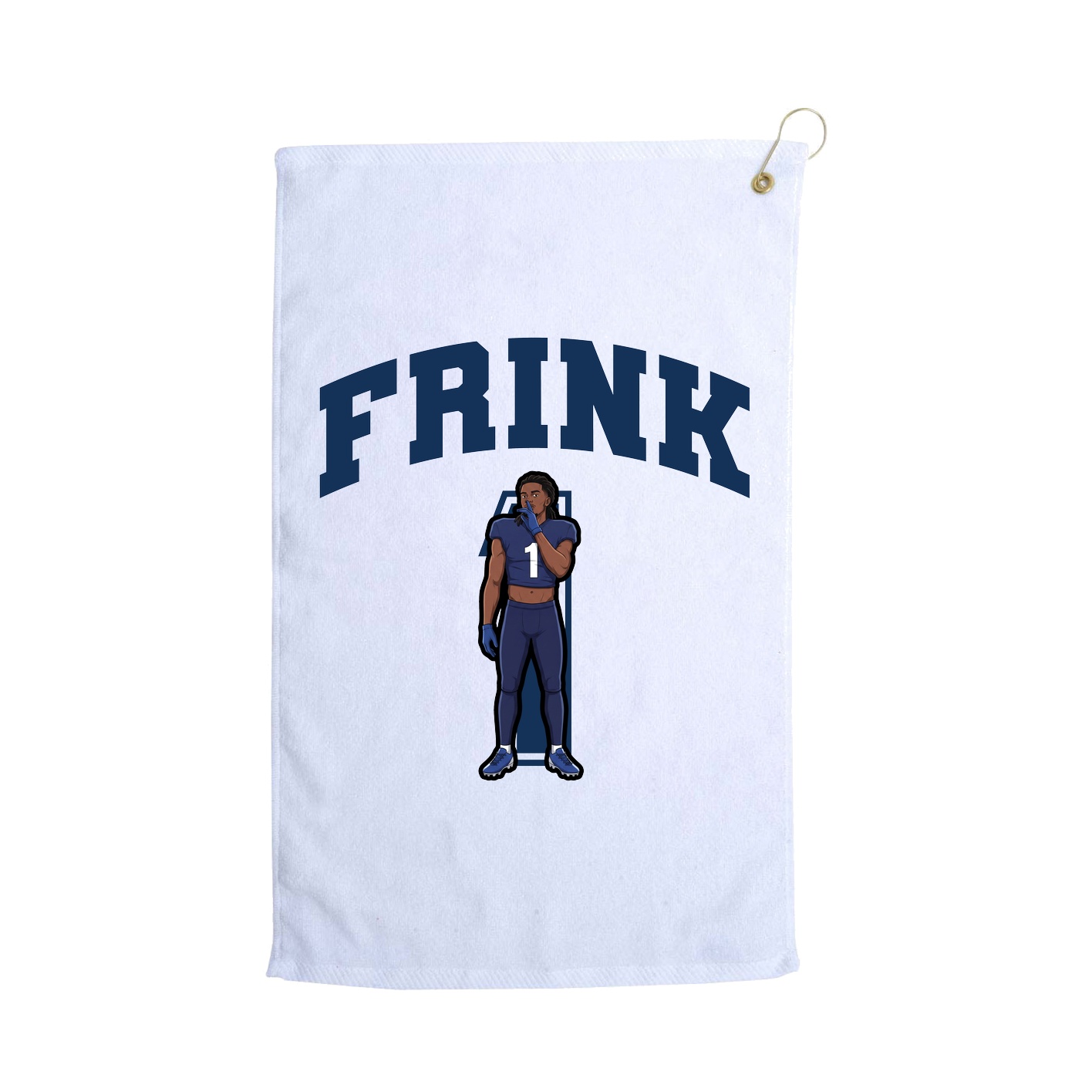 Golf Towel — Number in White