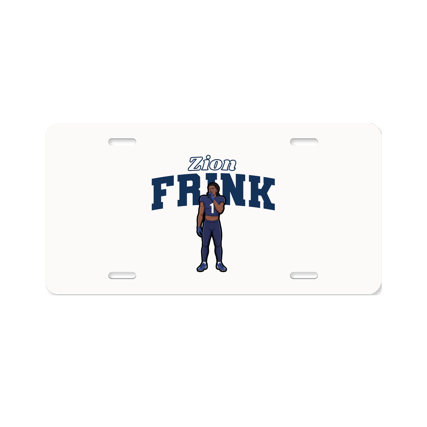 License Plate — Name Arch in Classic