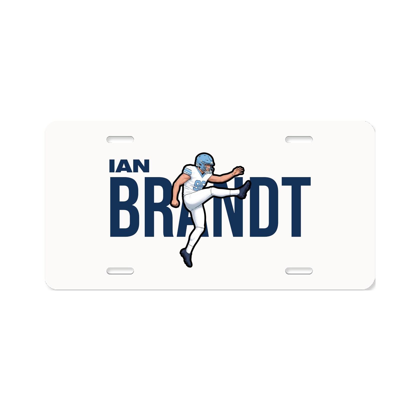 License Plate — Player Name in Classic