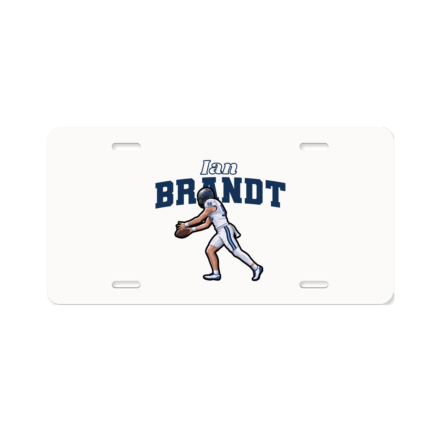 License Plate — Name Arch in Classic