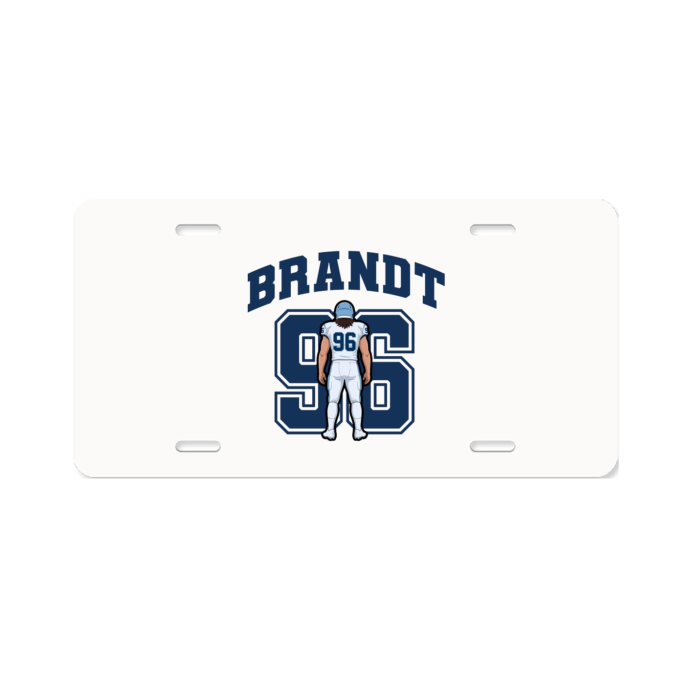 License Plate — Number in Classic