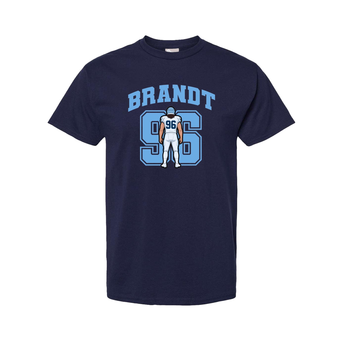 Youth Tee — Number in Navy