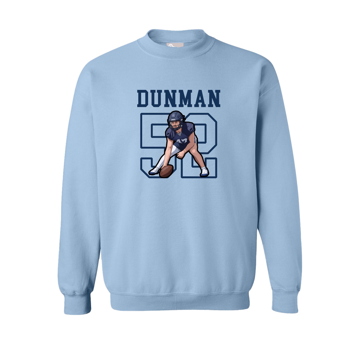 Fleece Crew — Shirsey in Light Blue