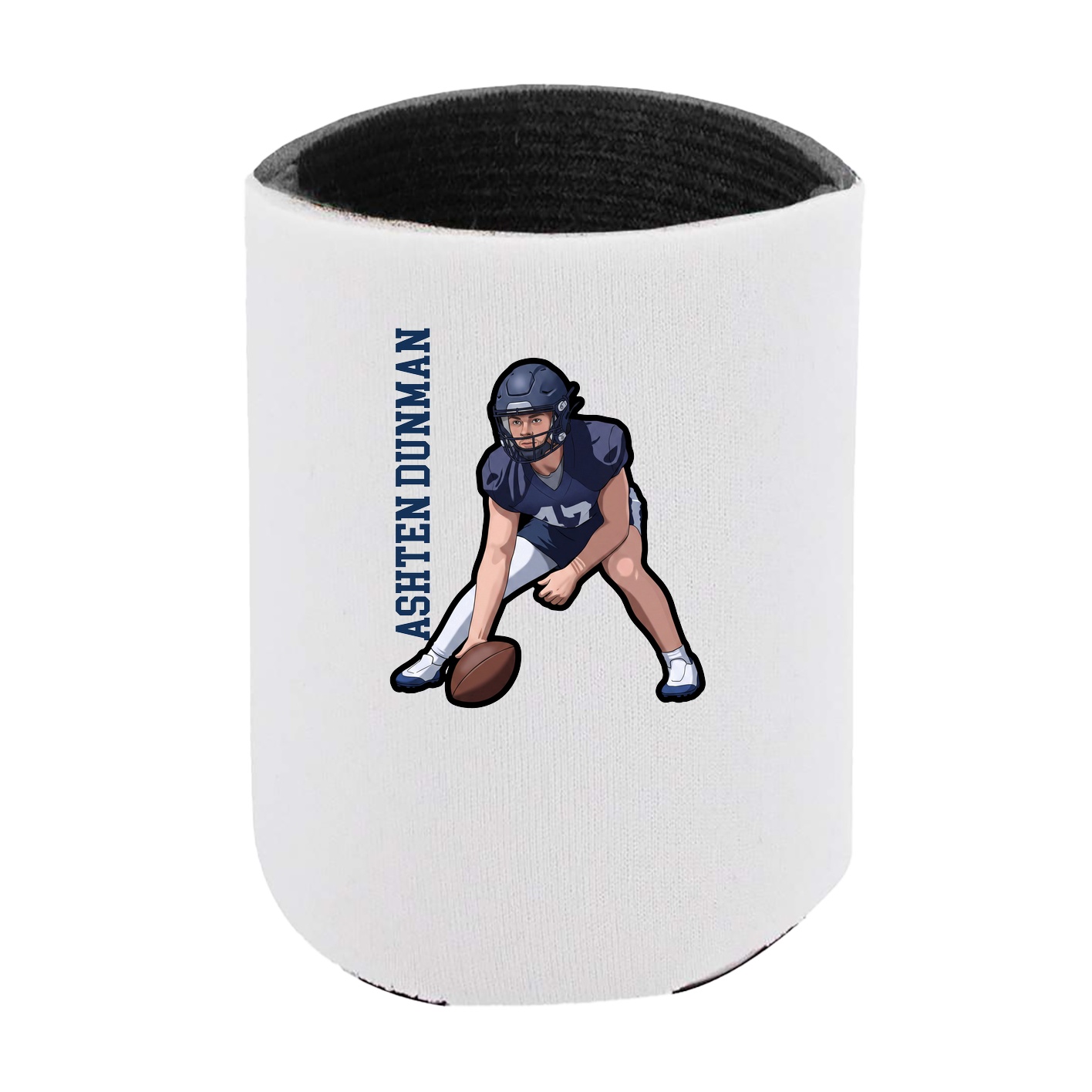 Can Holder — Name Vertical in White