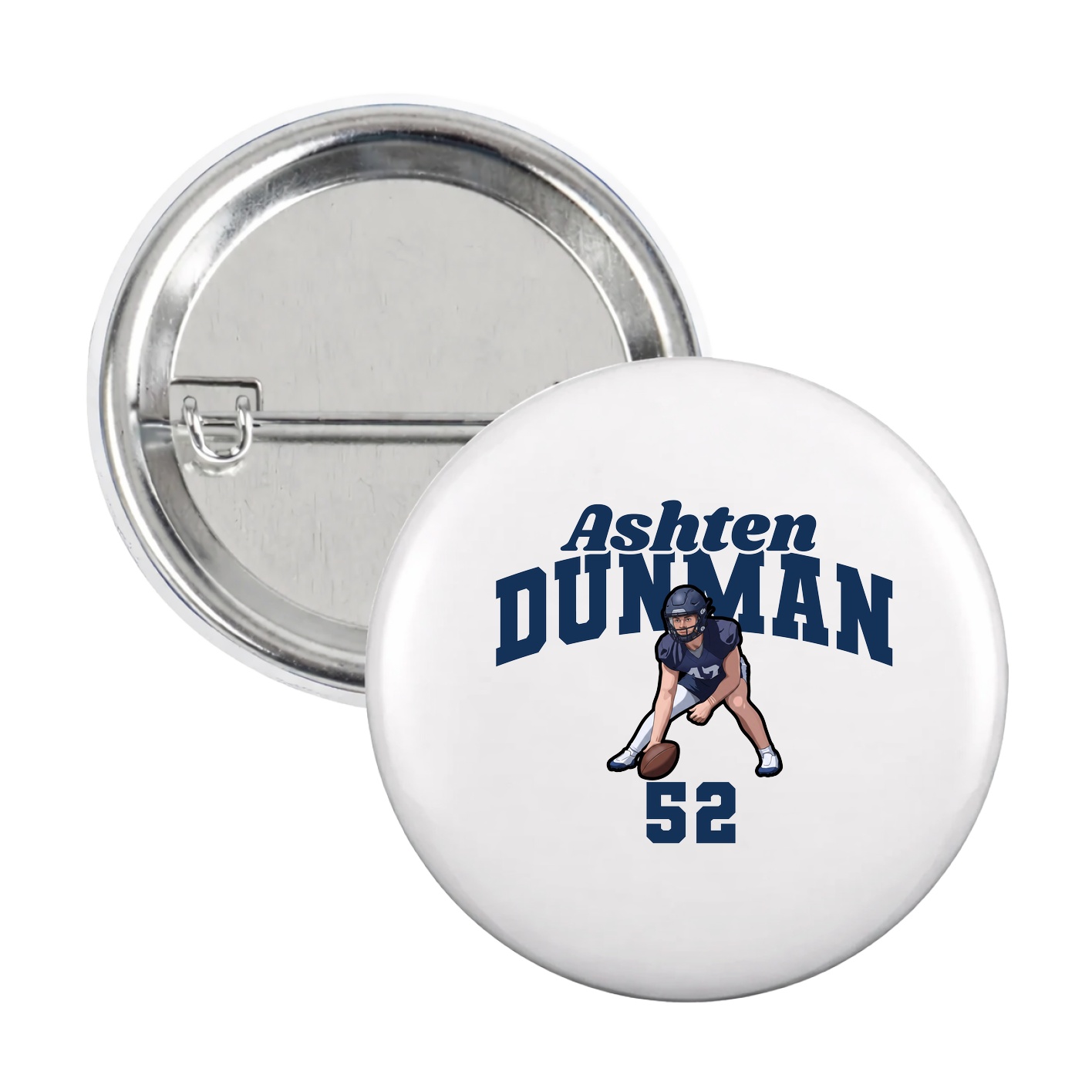 Game Day Button — Signature Arch in White