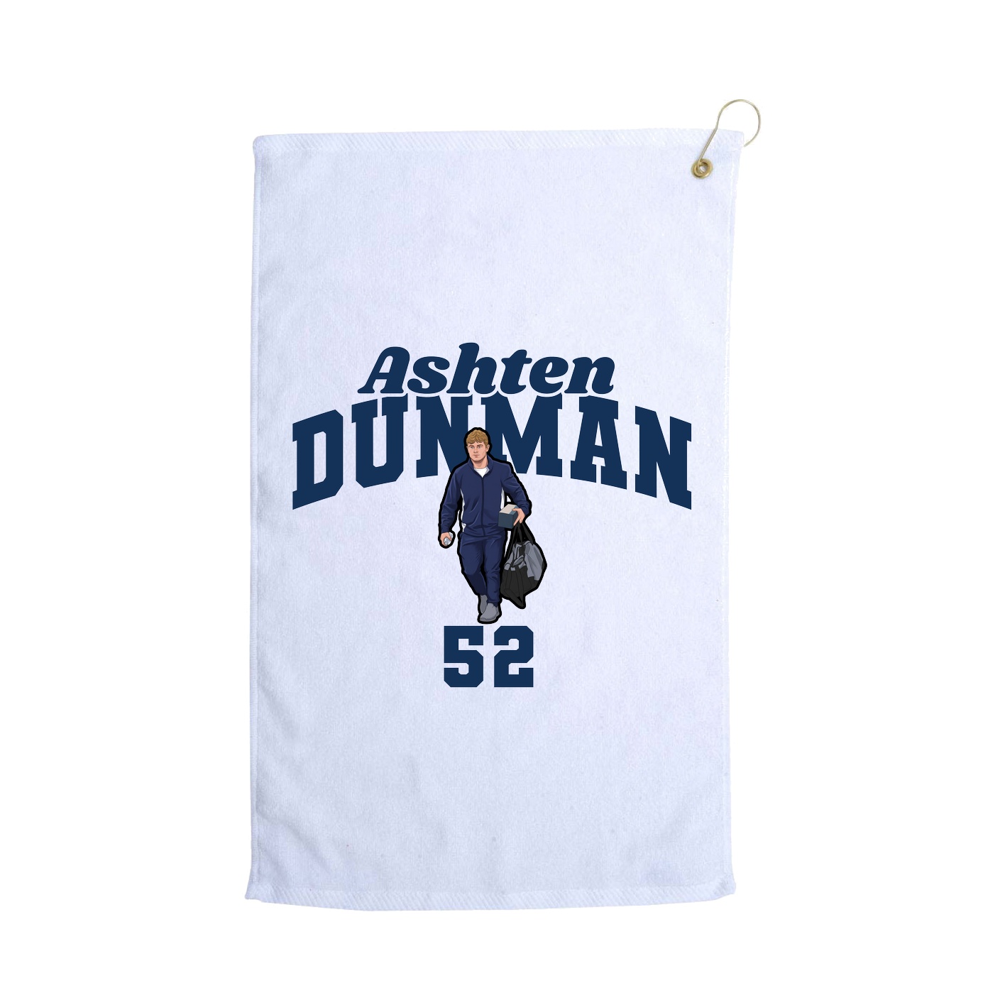 Golf Towel — Signature Arch in White