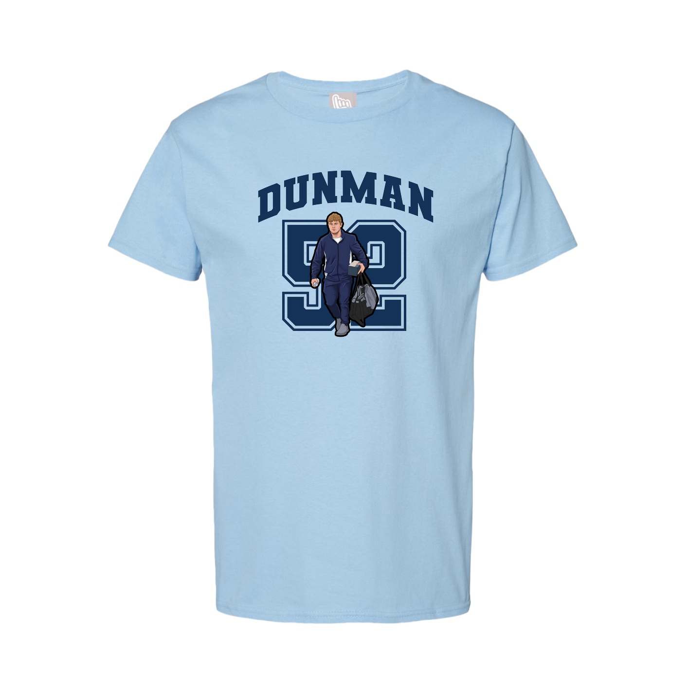 Tee — Number in Light Blue