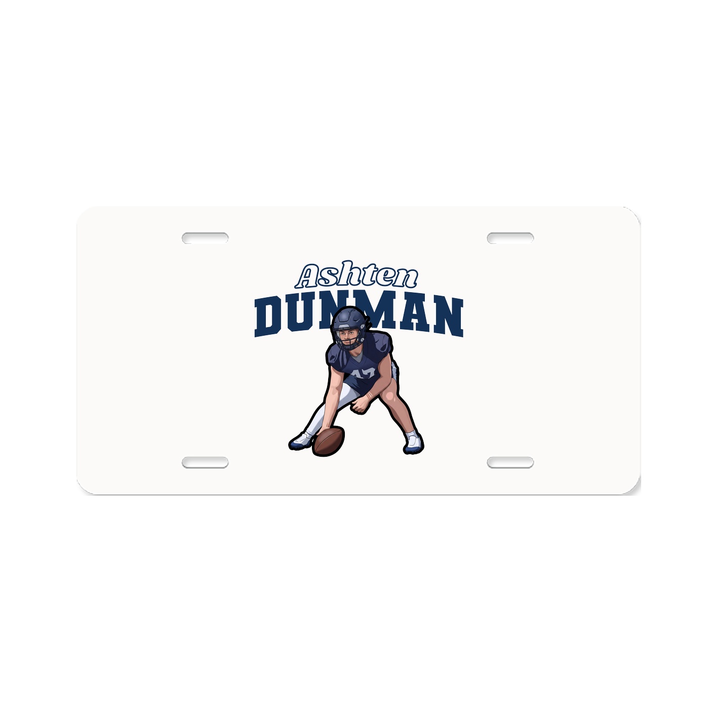 License Plate — Name Arch in Classic