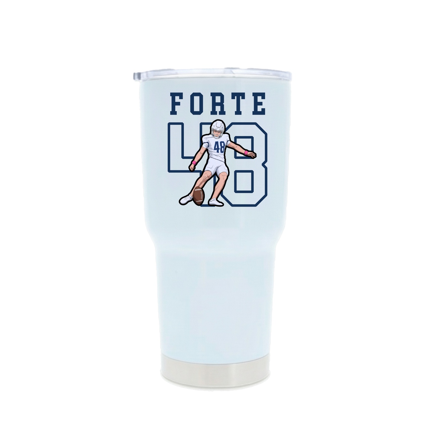 30oz Stainless Steel Tumbler — Shirsey in White