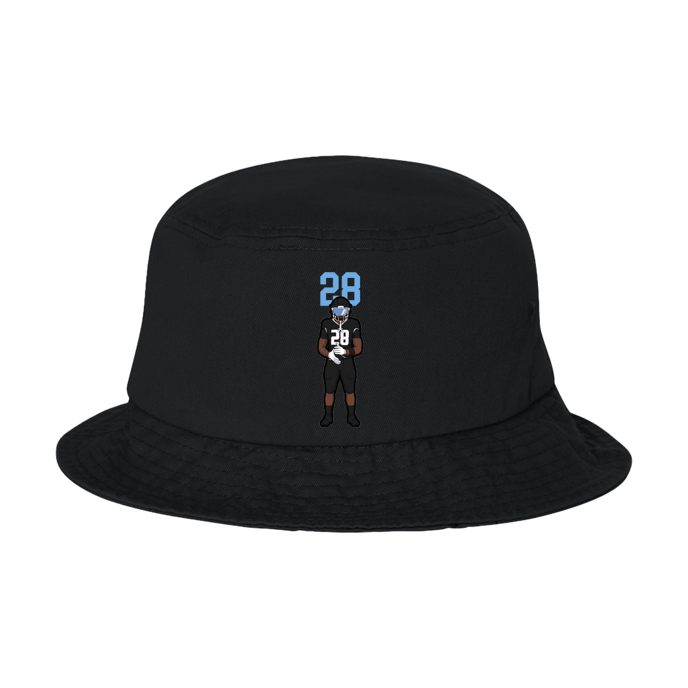 Bucket Cap — Number Top in Black