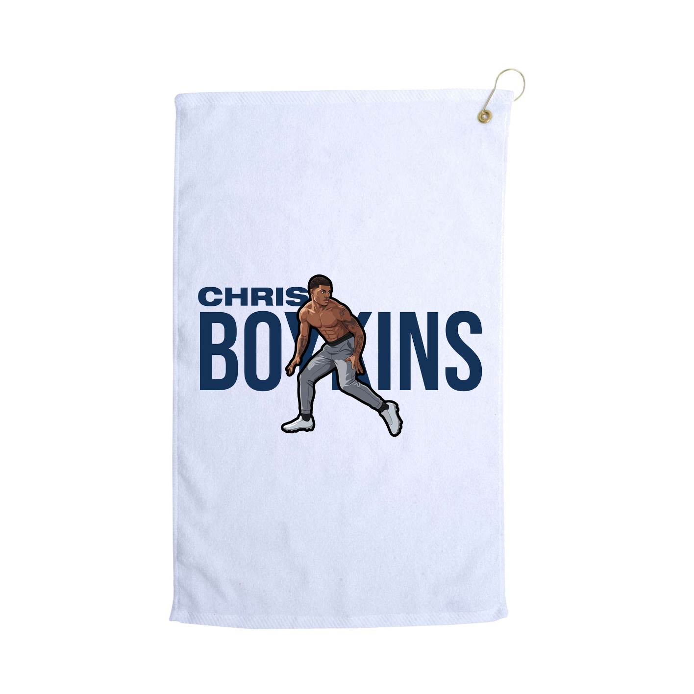 Golf Towel — Player Name in White