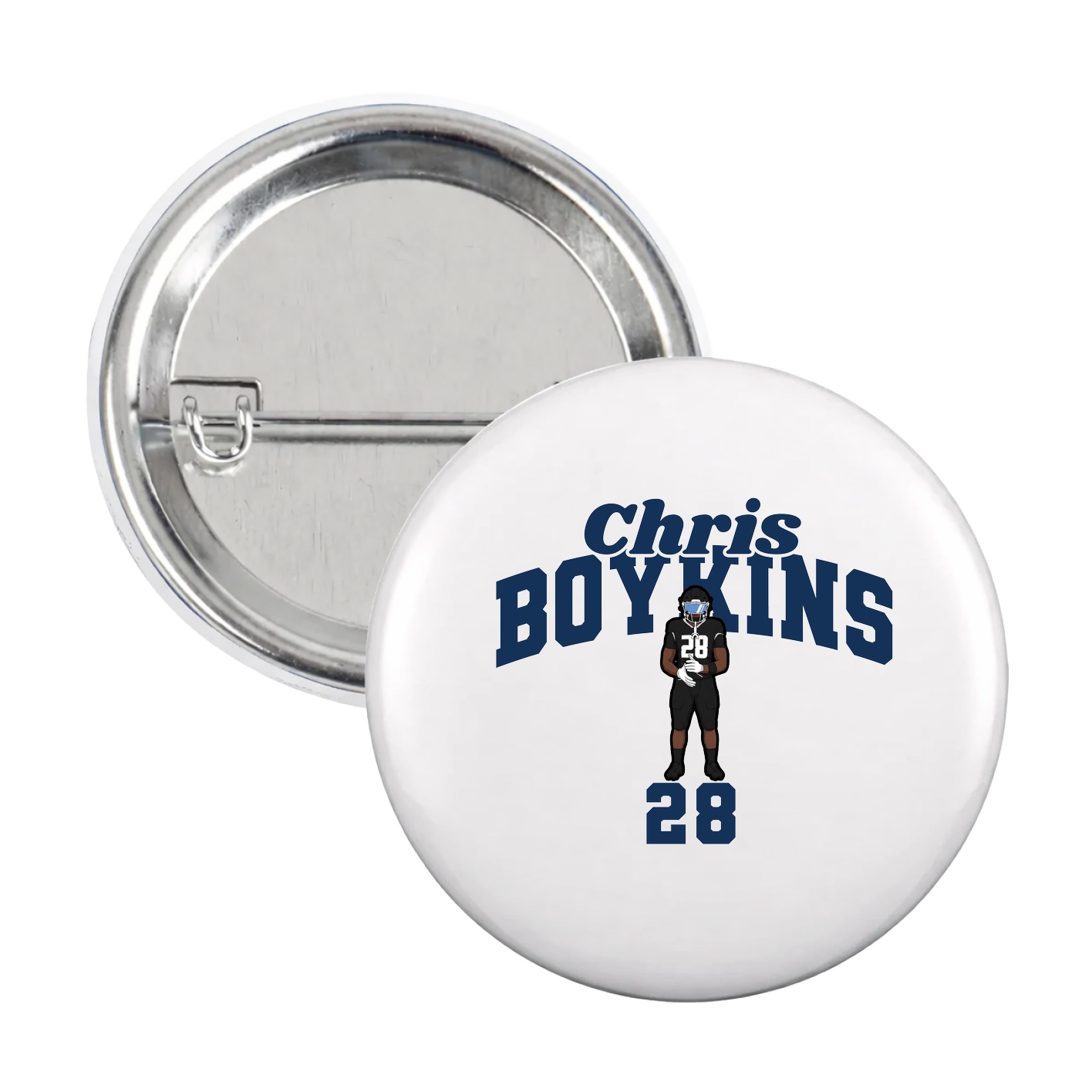 Game Day Button — Signature Arch in White