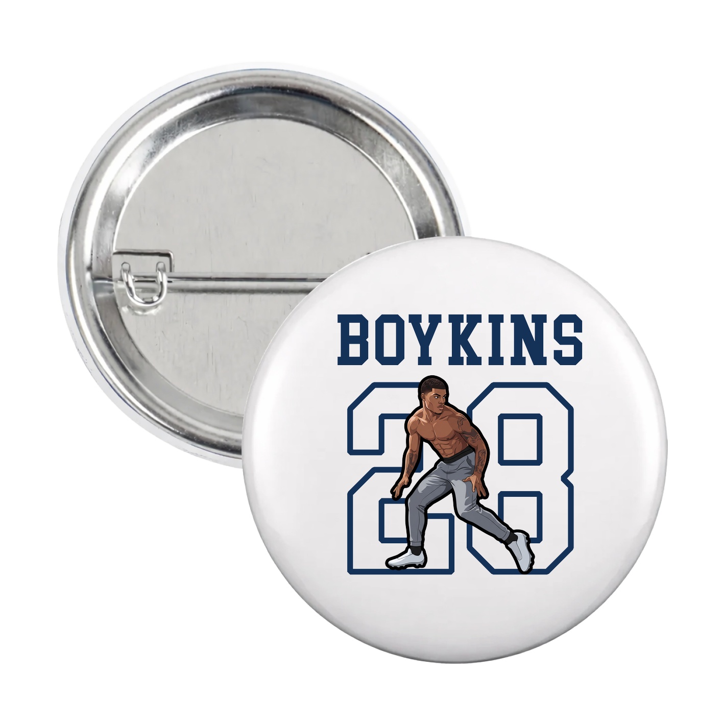 Game Day Button — Shirsey in White