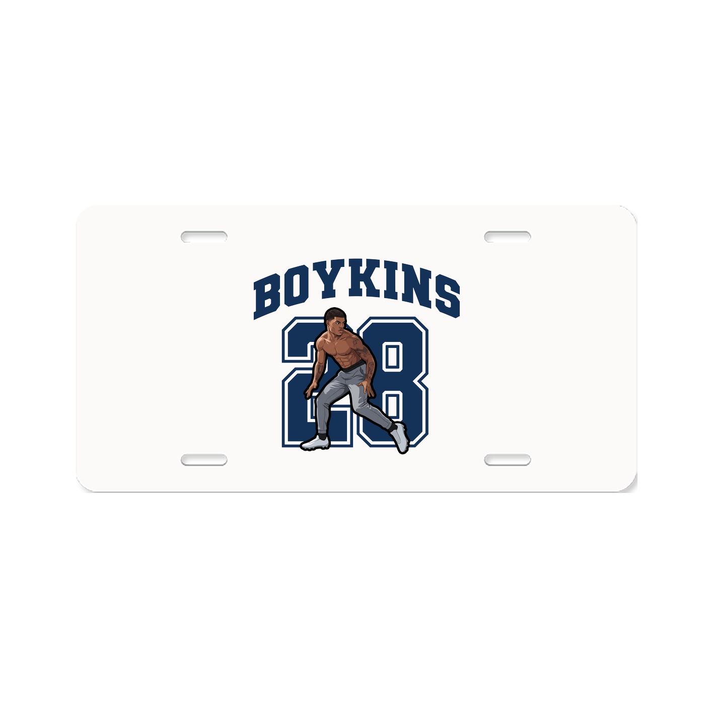 License Plate — Number in Classic