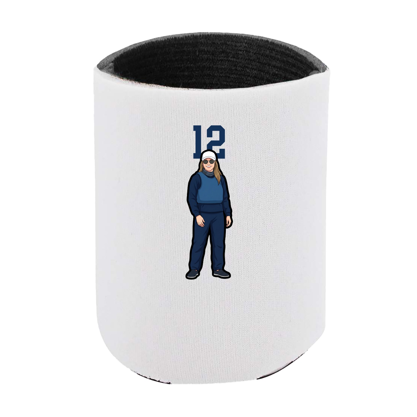 Can Holder — Number Top in White