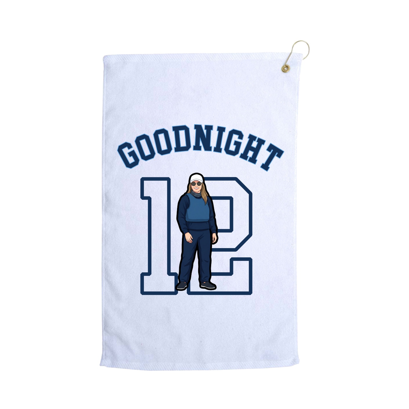 Golf Towel — Shirsey Arch in White