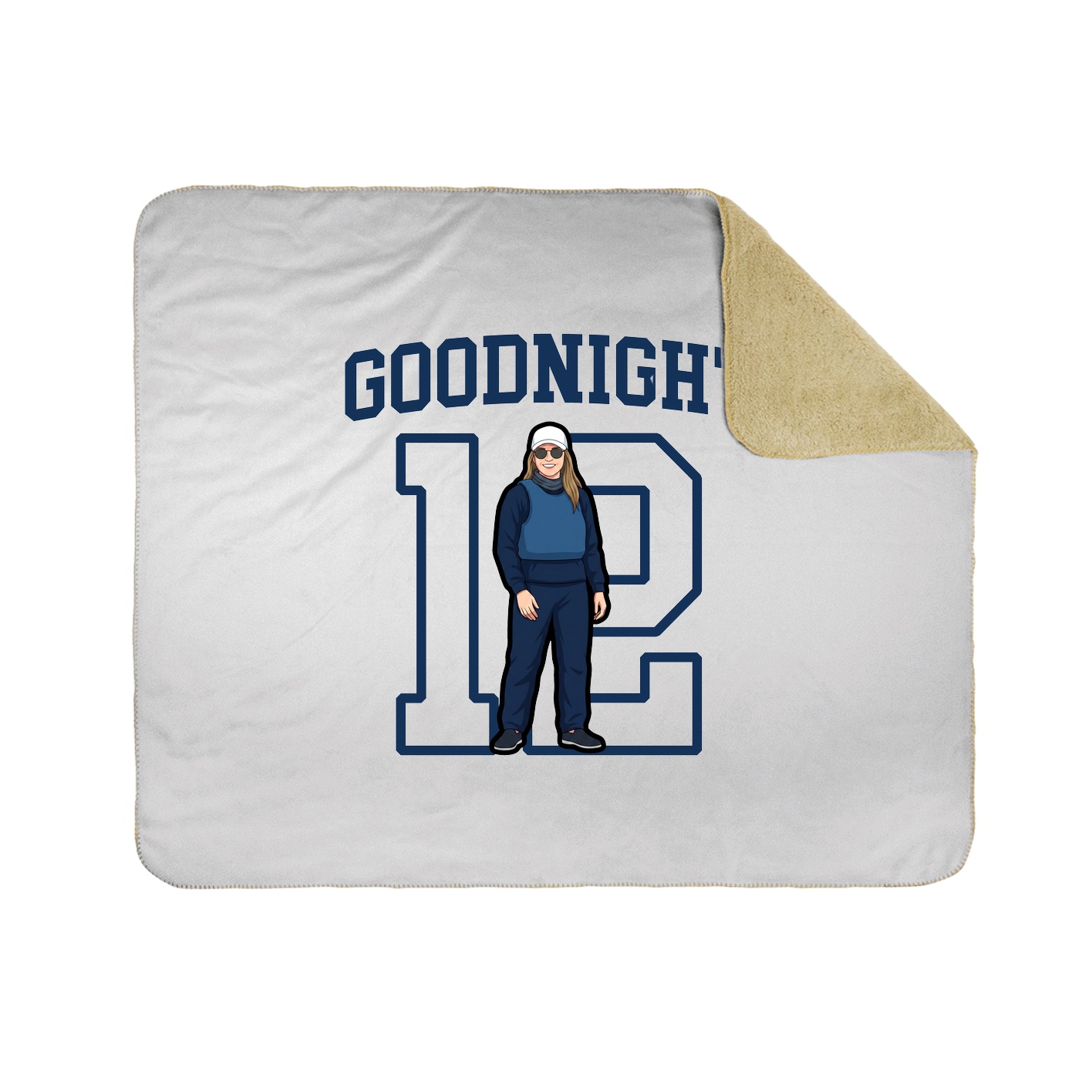 Throw Blanket — Shirsey in White
