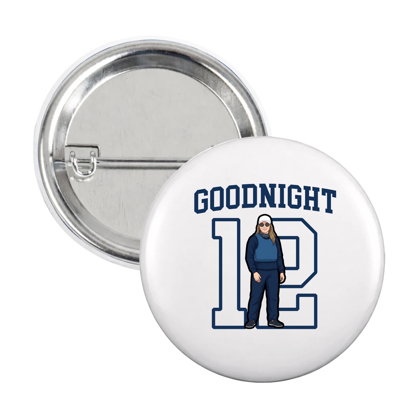 Game Day Button — Shirsey in White