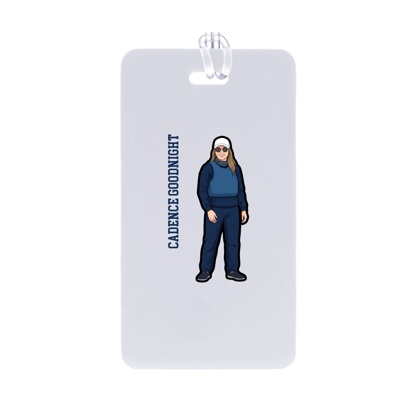 Bag Tag — Name Vertical in Classic