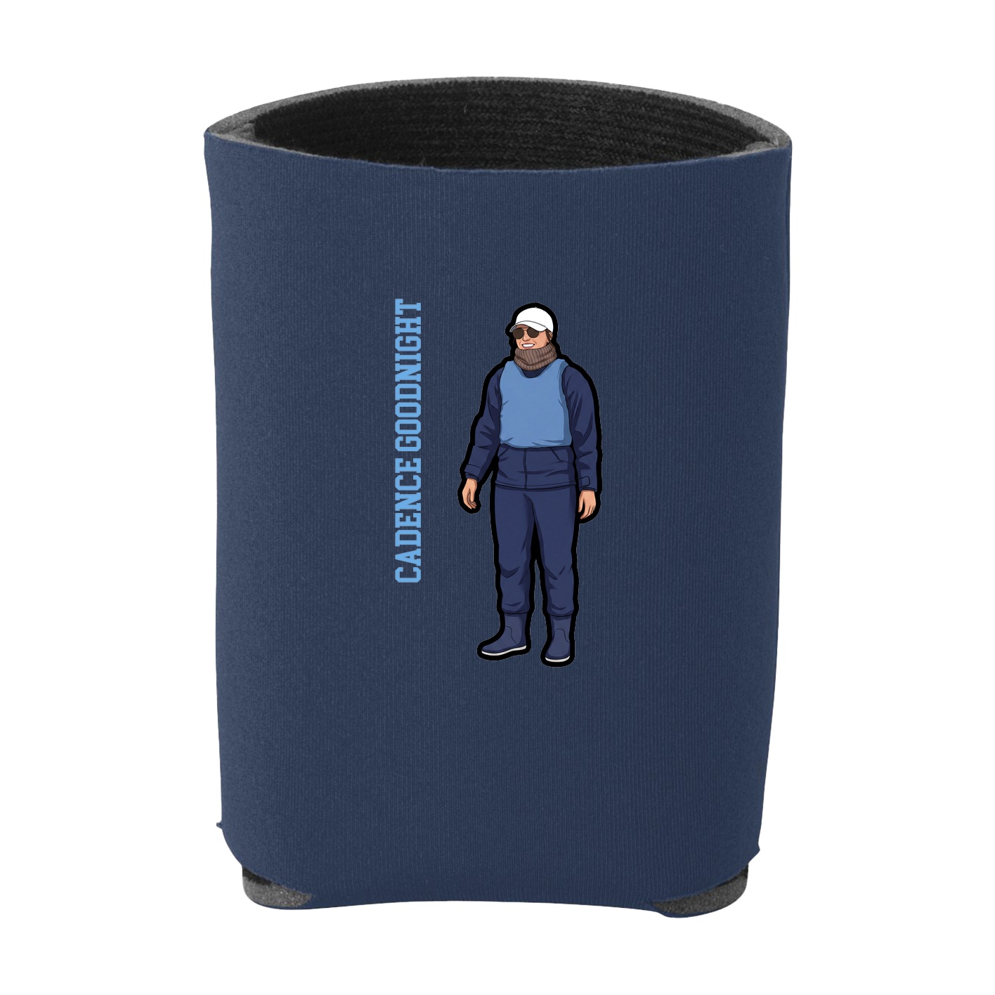 Can Holder — Name Vertical in Navy
