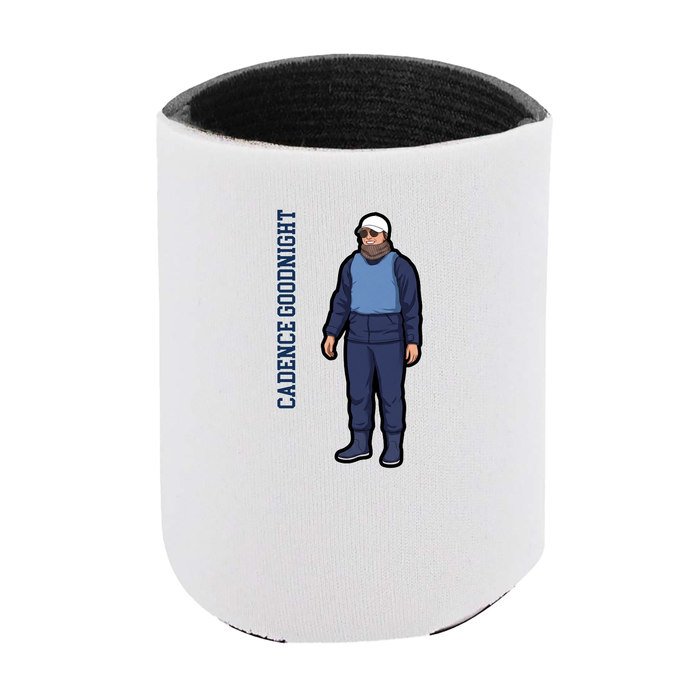 Can Holder — Name Vertical in White