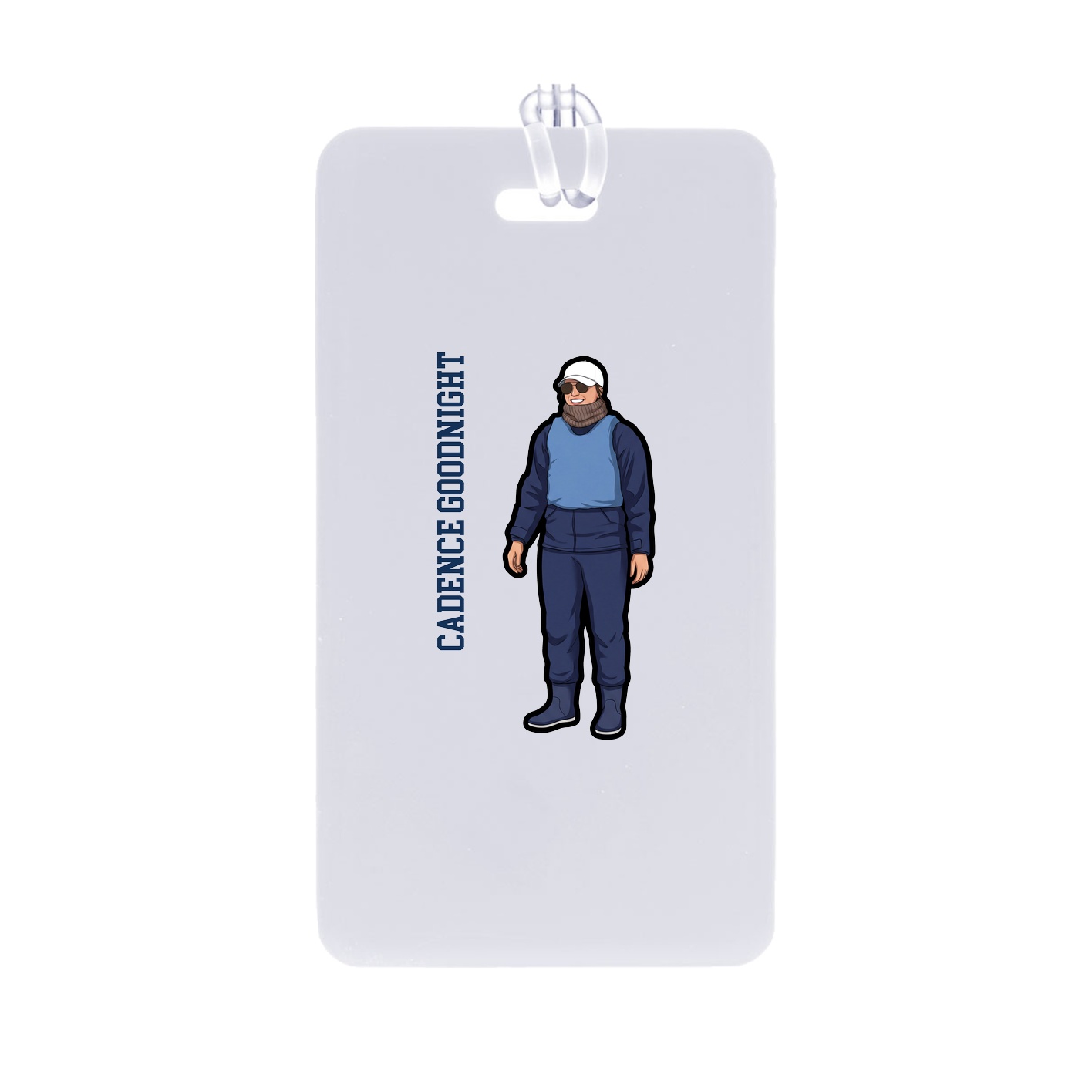 Bag Tag — Name Vertical in Classic