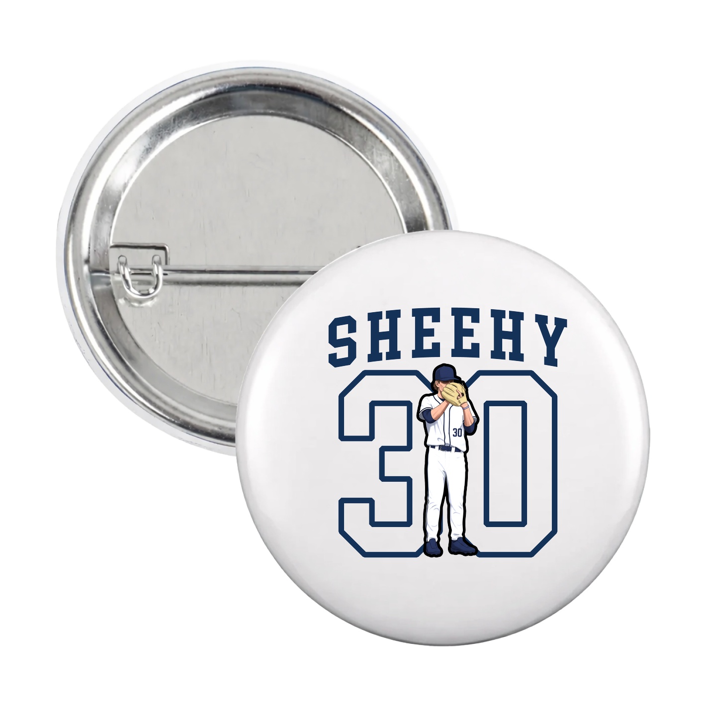 Game Day Button — Shirsey in White