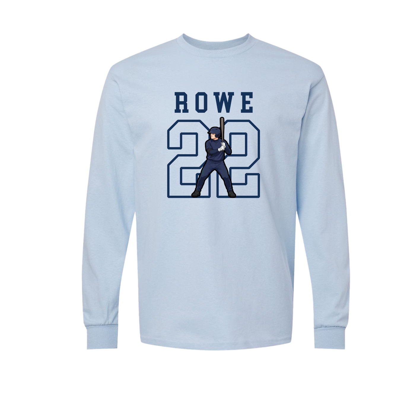 Long Sleeve Tee — Shirsey in Light Blue