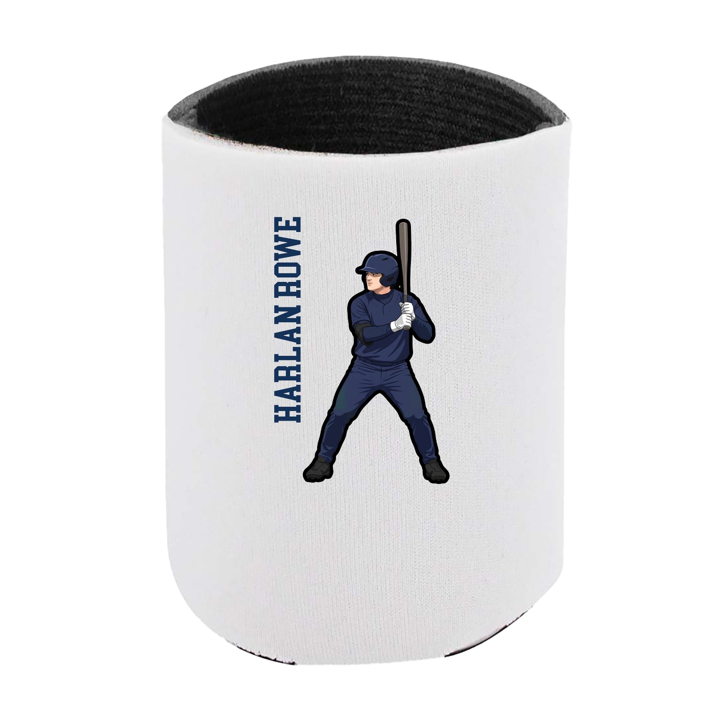 Can Holder — Name Vertical in White