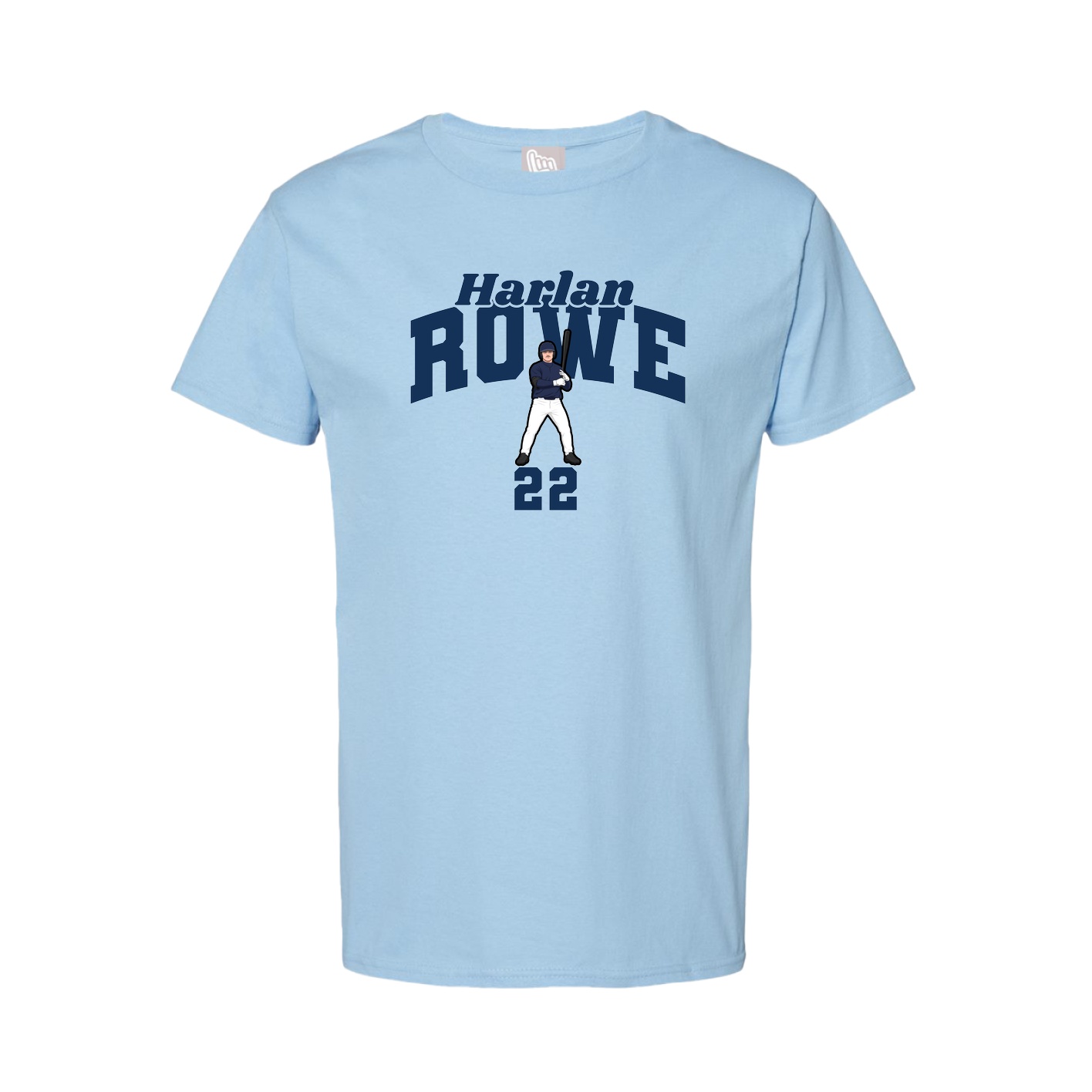 Youth Tee — Signature Arch in Light Blue