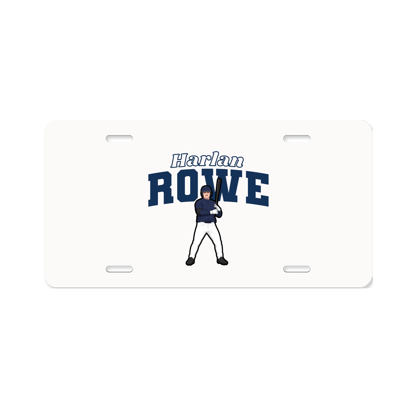 License Plate — Name Arch in Classic