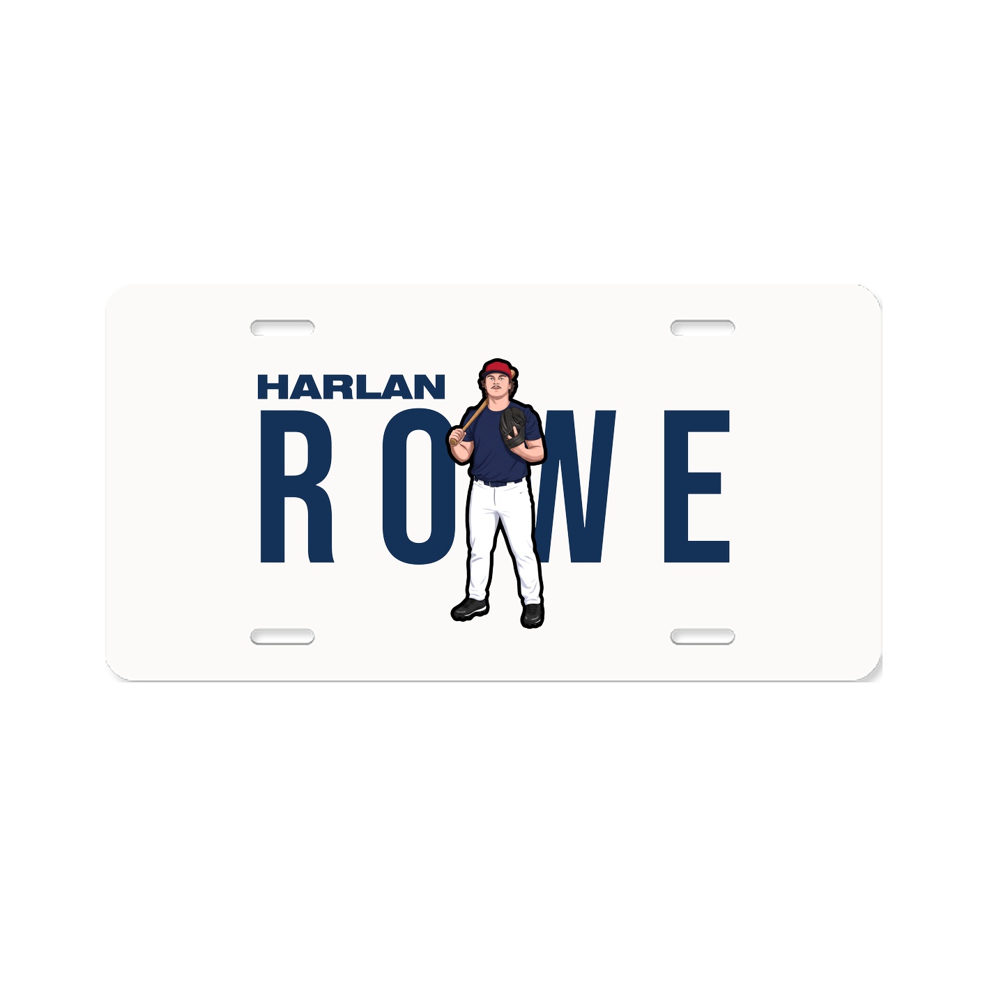 License Plate — Player Name in Classic