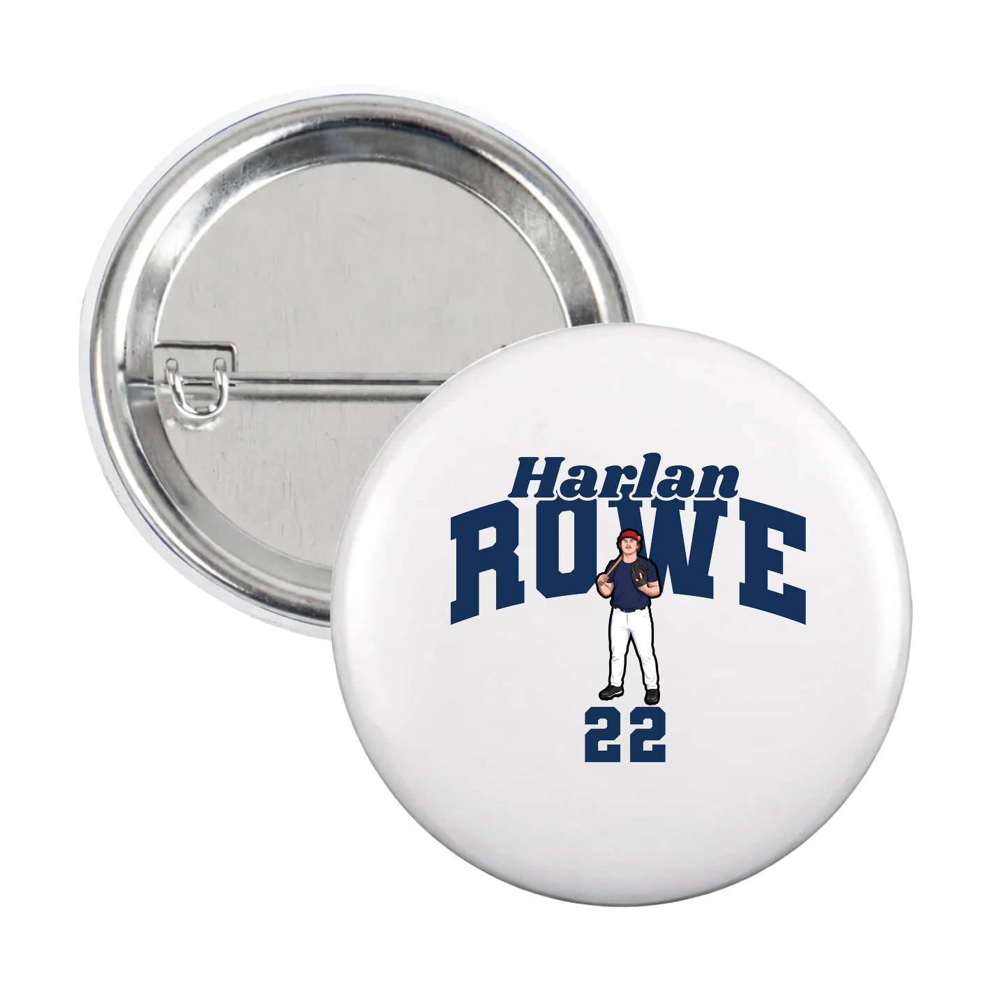 Game Day Button — Signature Arch in White