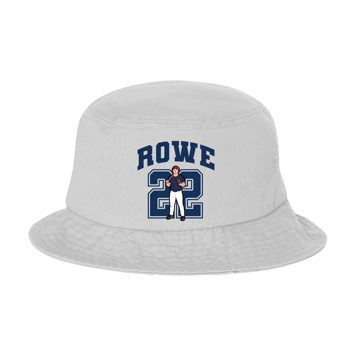 Bucket Cap — Number in White