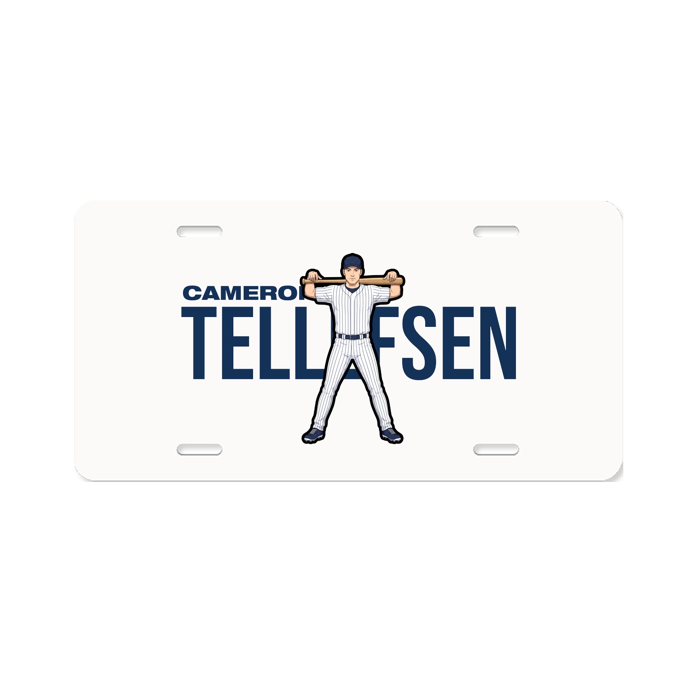 License Plate — Player Name in Classic
