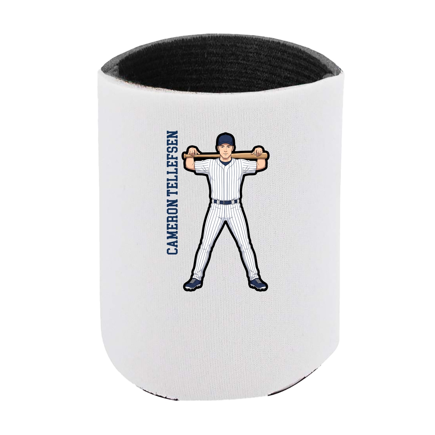 Can Holder — Name Vertical in White