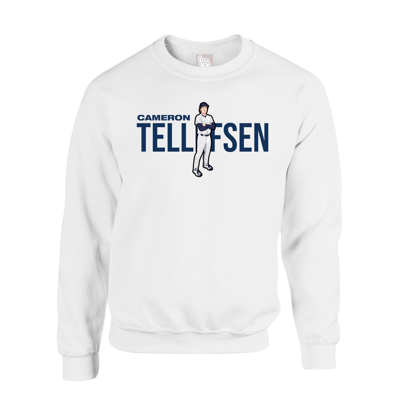 Fleece Crew — Player Name in White