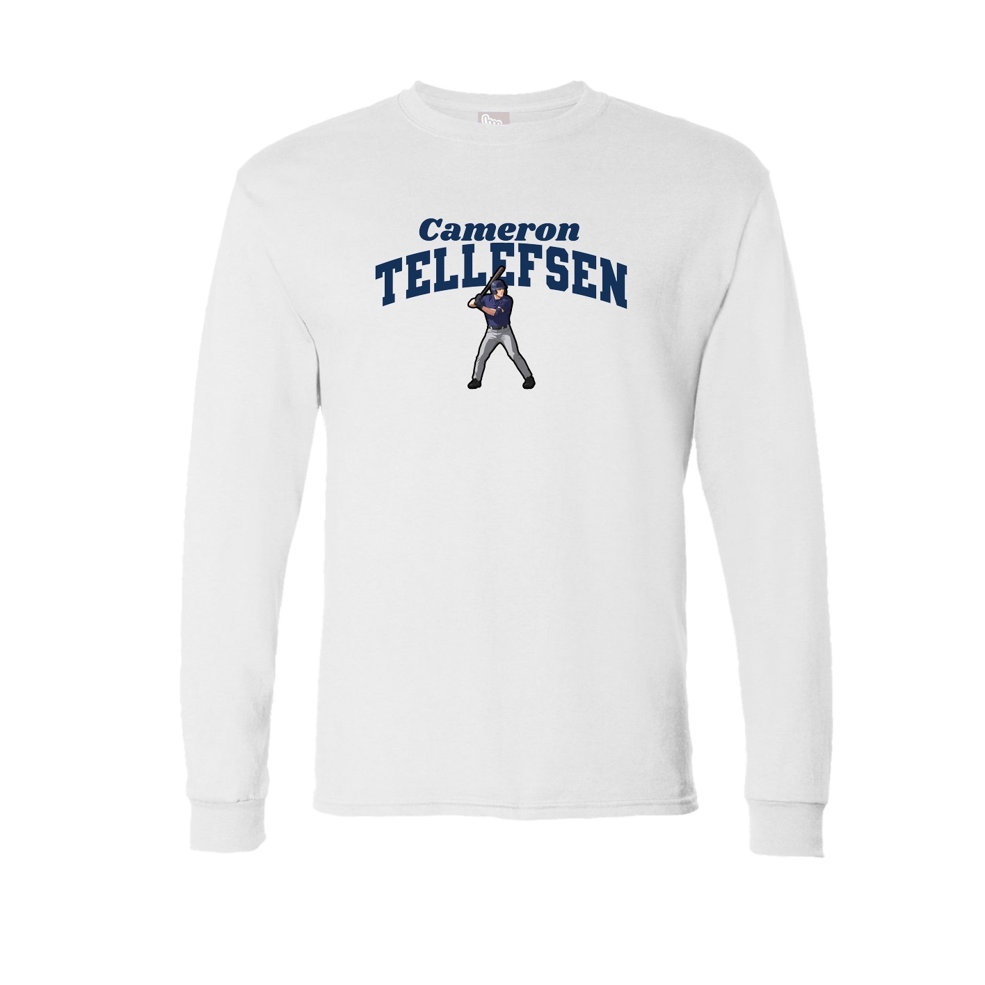 Long Sleeve Tee — Signature Arch in White