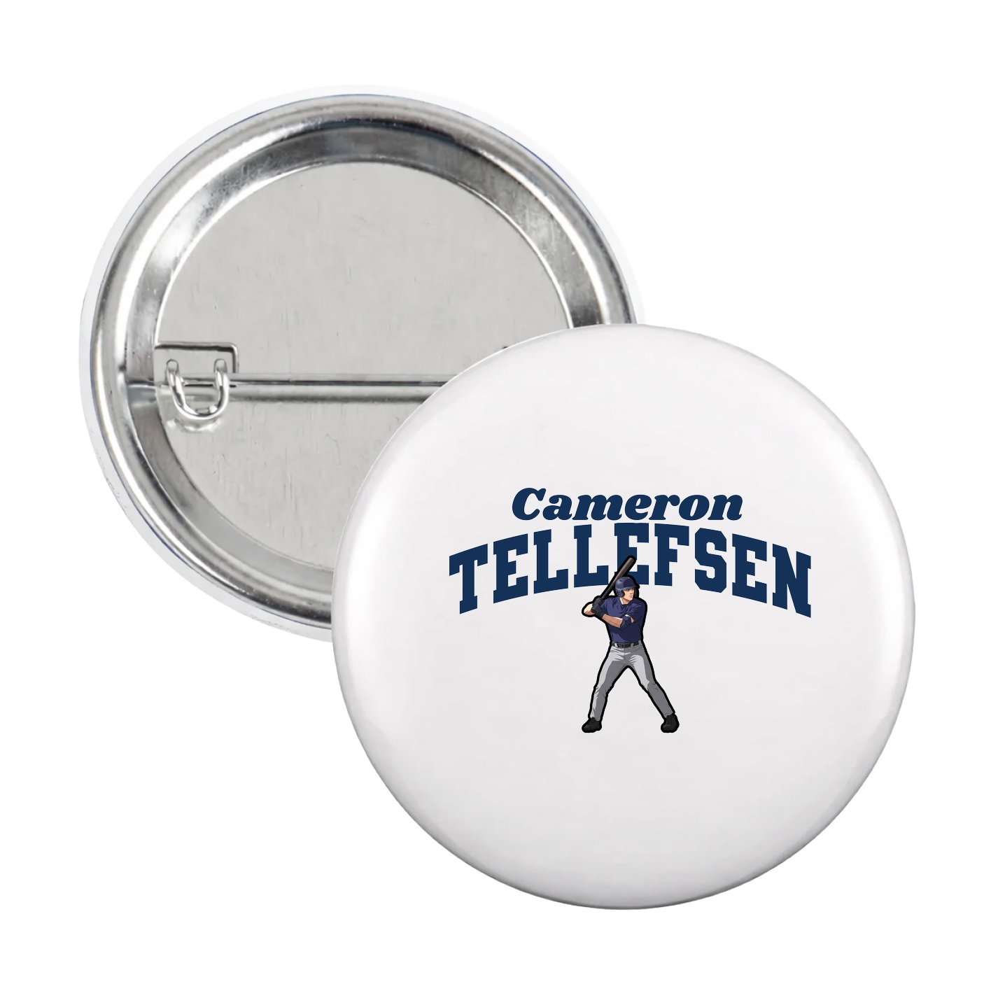 Game Day Button — Signature Arch in White