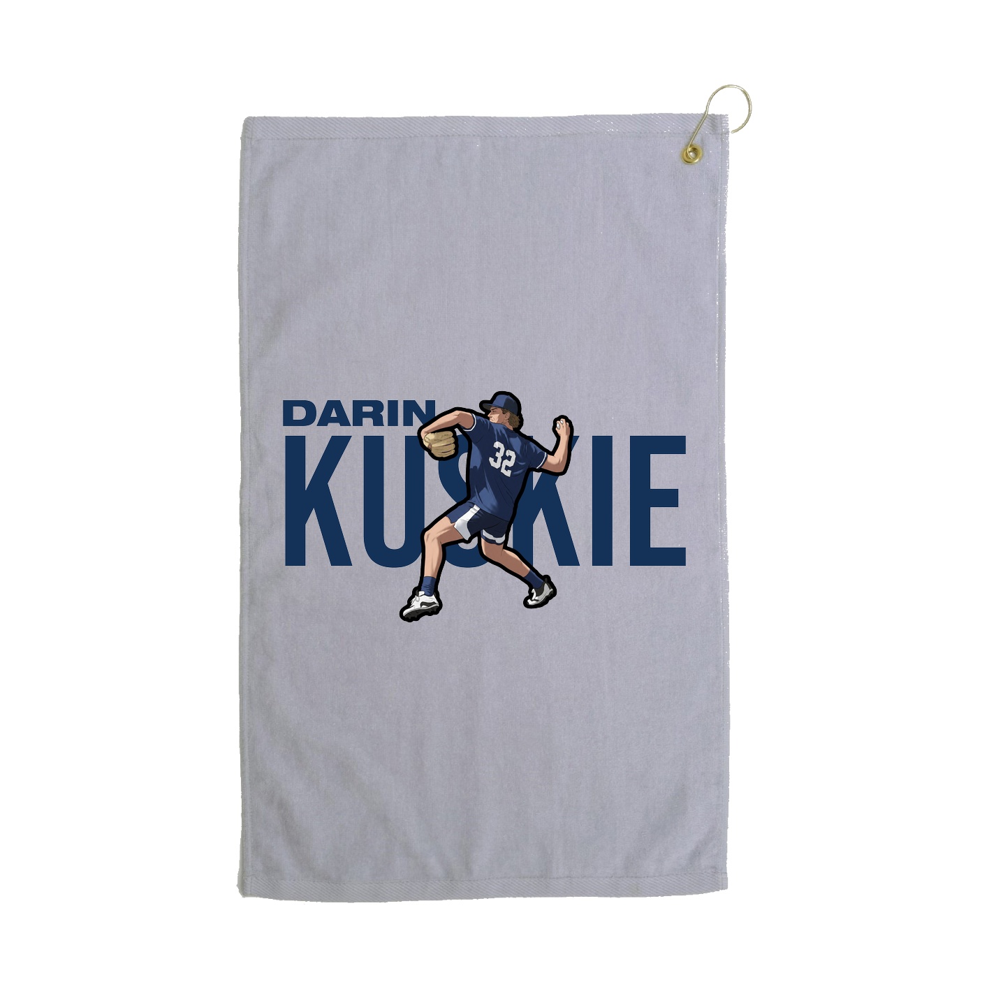 Golf Towel — Player Name in Grey