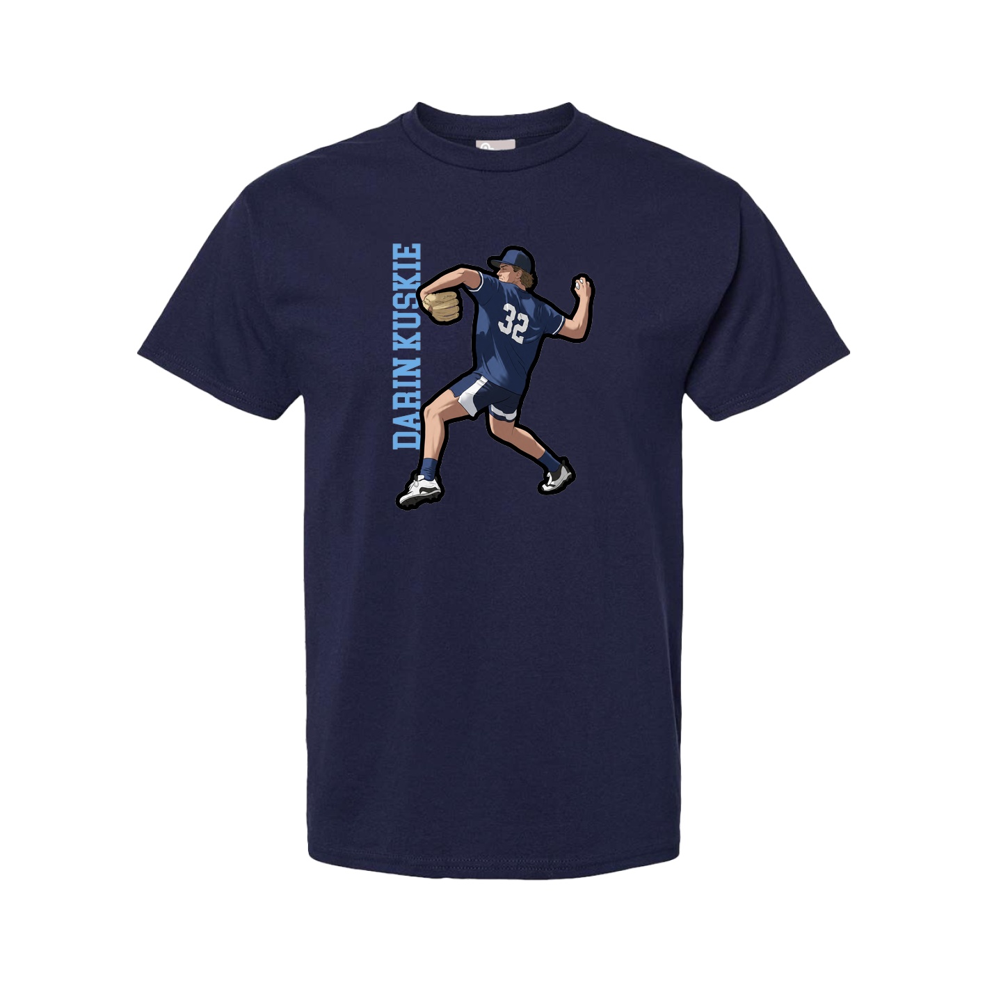 Tee — Name Vertical in Navy